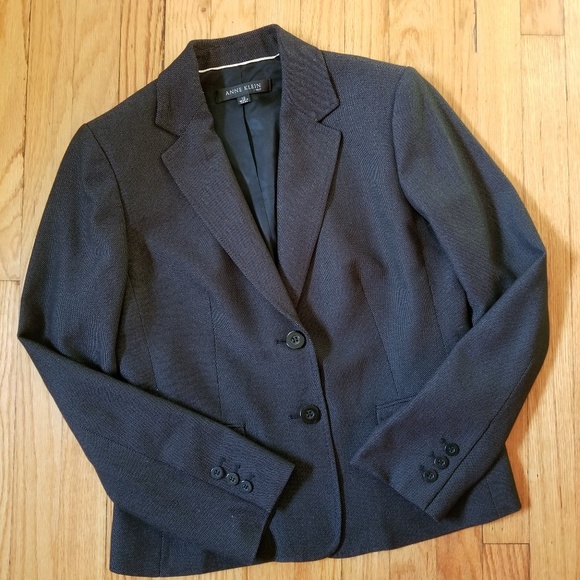 Anne Klein Career Blazer Black White 10 - Picture 2 of 7